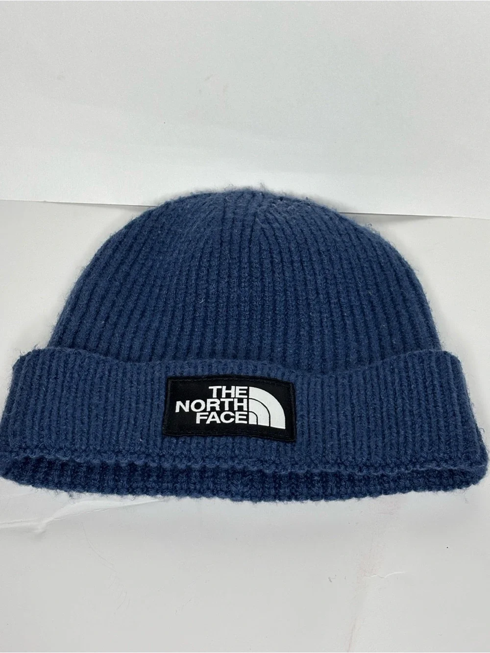 The North Face Blue Ribbed Beanie